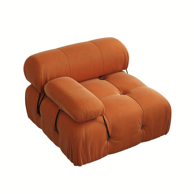 U-Shaped Minimalist Velvet Sofas, 138.6" Convertible Modular Sectional Couch, Modern Comfy Sectional Couches with 2 Chaise Ottomans for Living Room Office Apartment