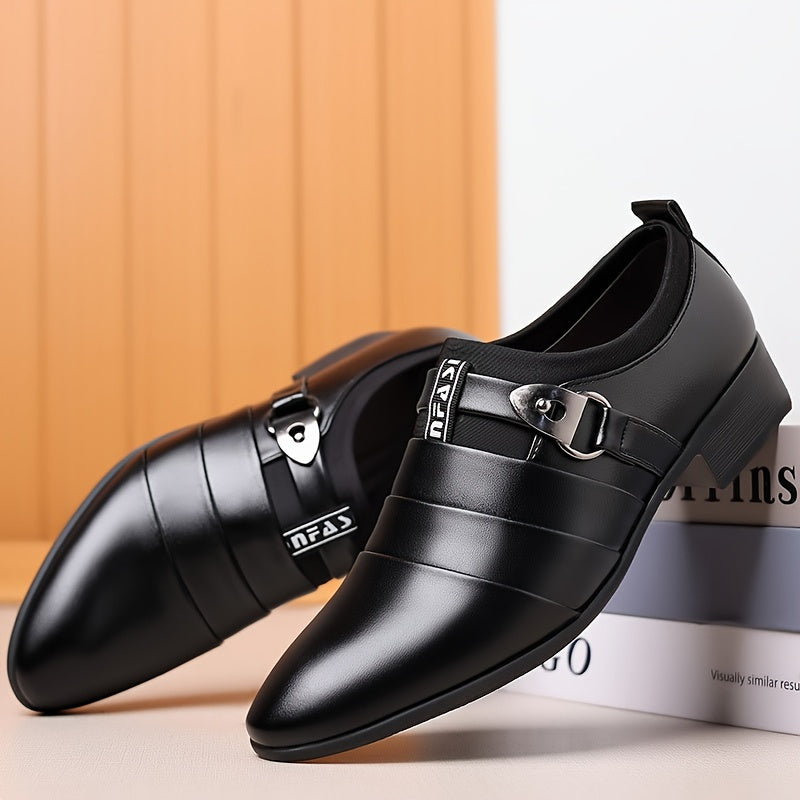 New Korean Version Men's Business Formal Shoes - Large Size Pointed Toe Casual Shoes 2024