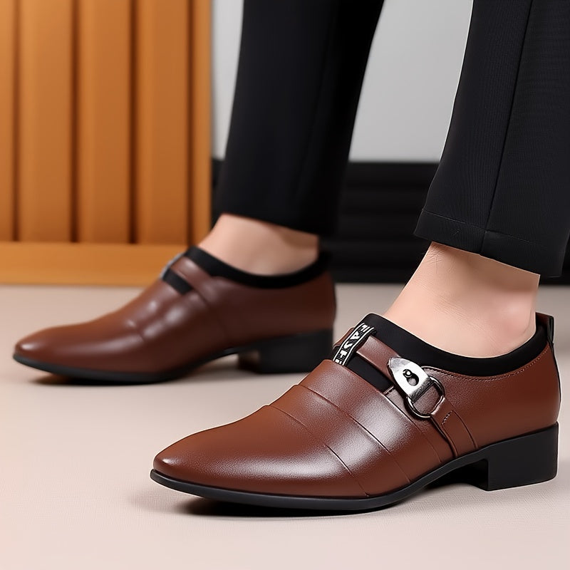 New Korean Version Men's Business Formal Shoes - Large Size Pointed Toe Casual Shoes 2024