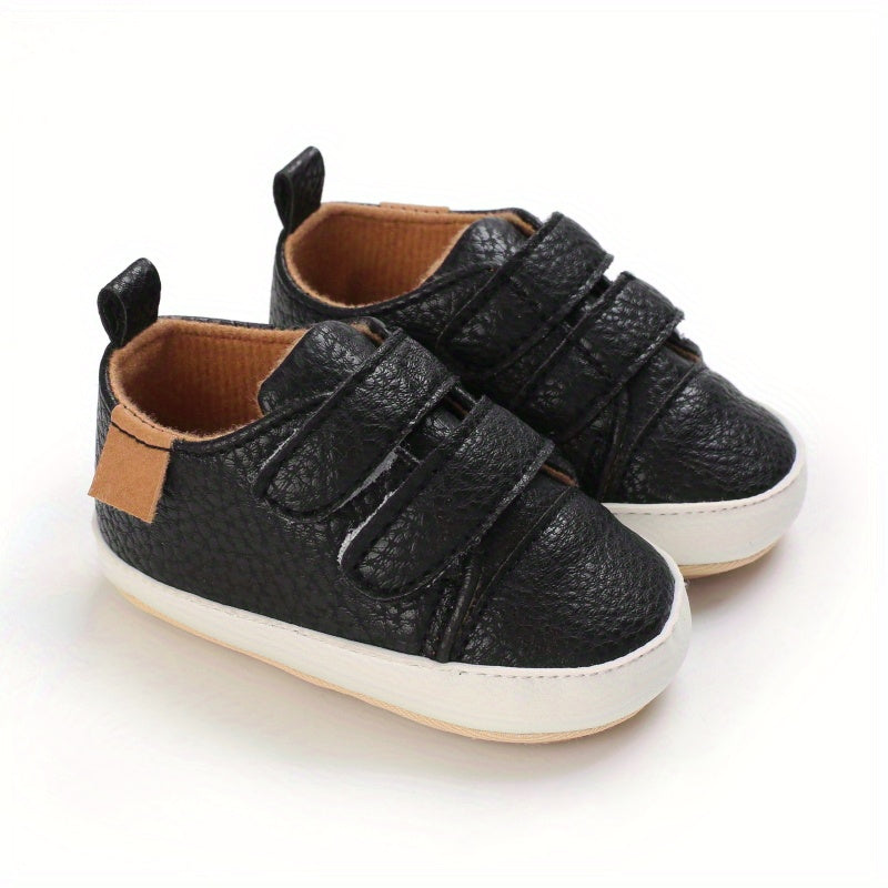 Toddler Baby Sneakers Soft Sole Non-slip Hook And Loop Fastener Shoes First Walkers Crib Shoes Girls And Boys