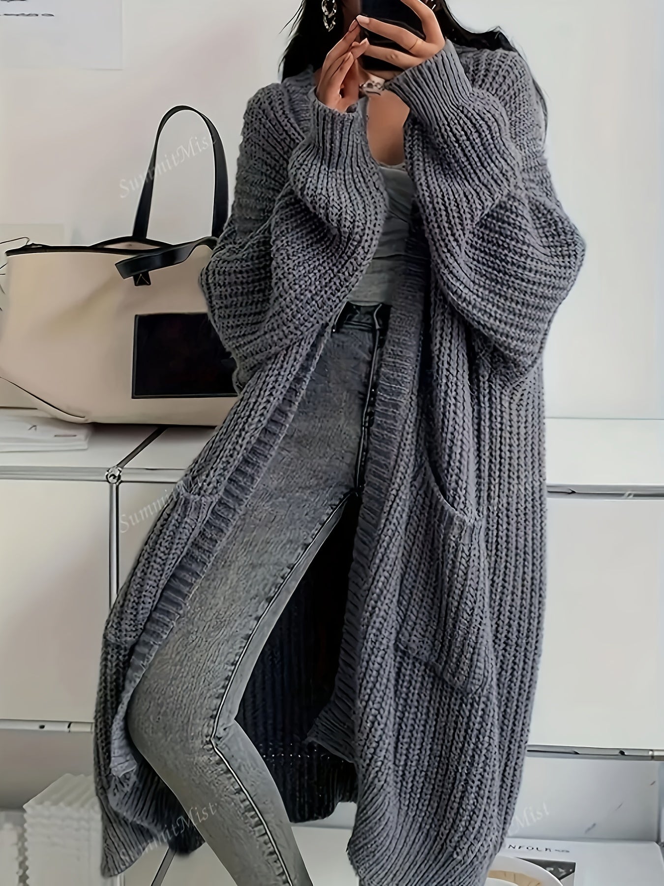 Casual Long Sleeve V-Neck Cardigan