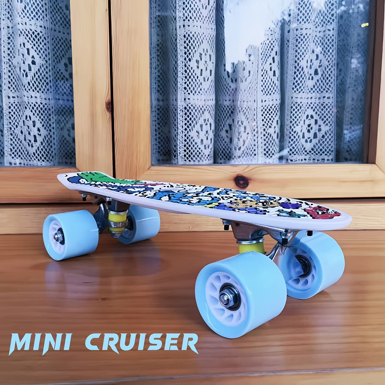 Skateboard adult skateboard park skateboard street skateboard complete skateboard mini cruiser skateboard parade outdoor equipment compact and easy to carry skateboard commuter suitable for backpack storage locker.