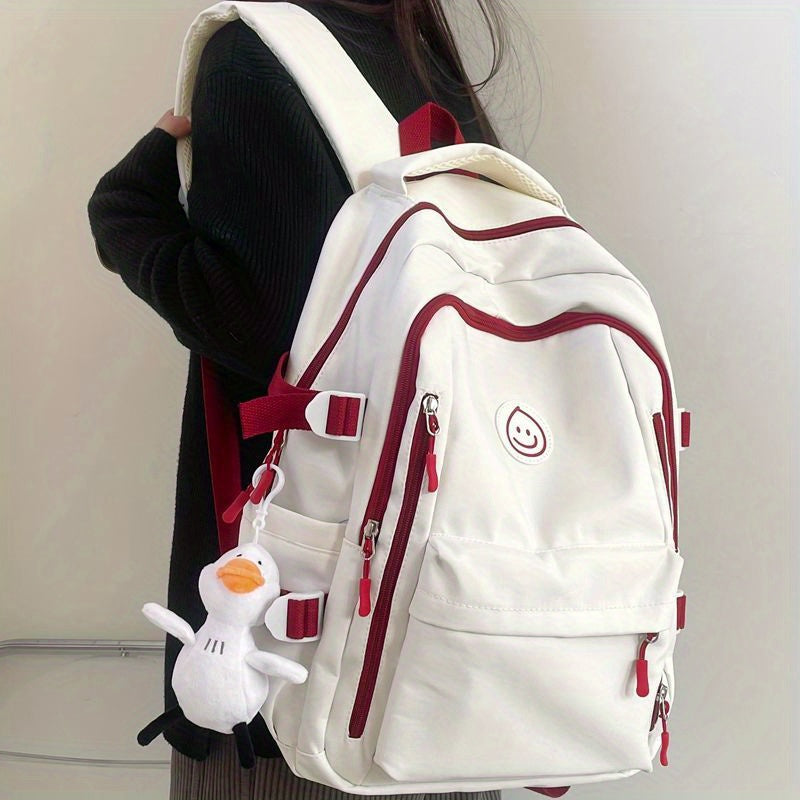 Schoolbag Female Junior High School Student High Capacity Korean Fashion Versatile College Style High School Student Backpack