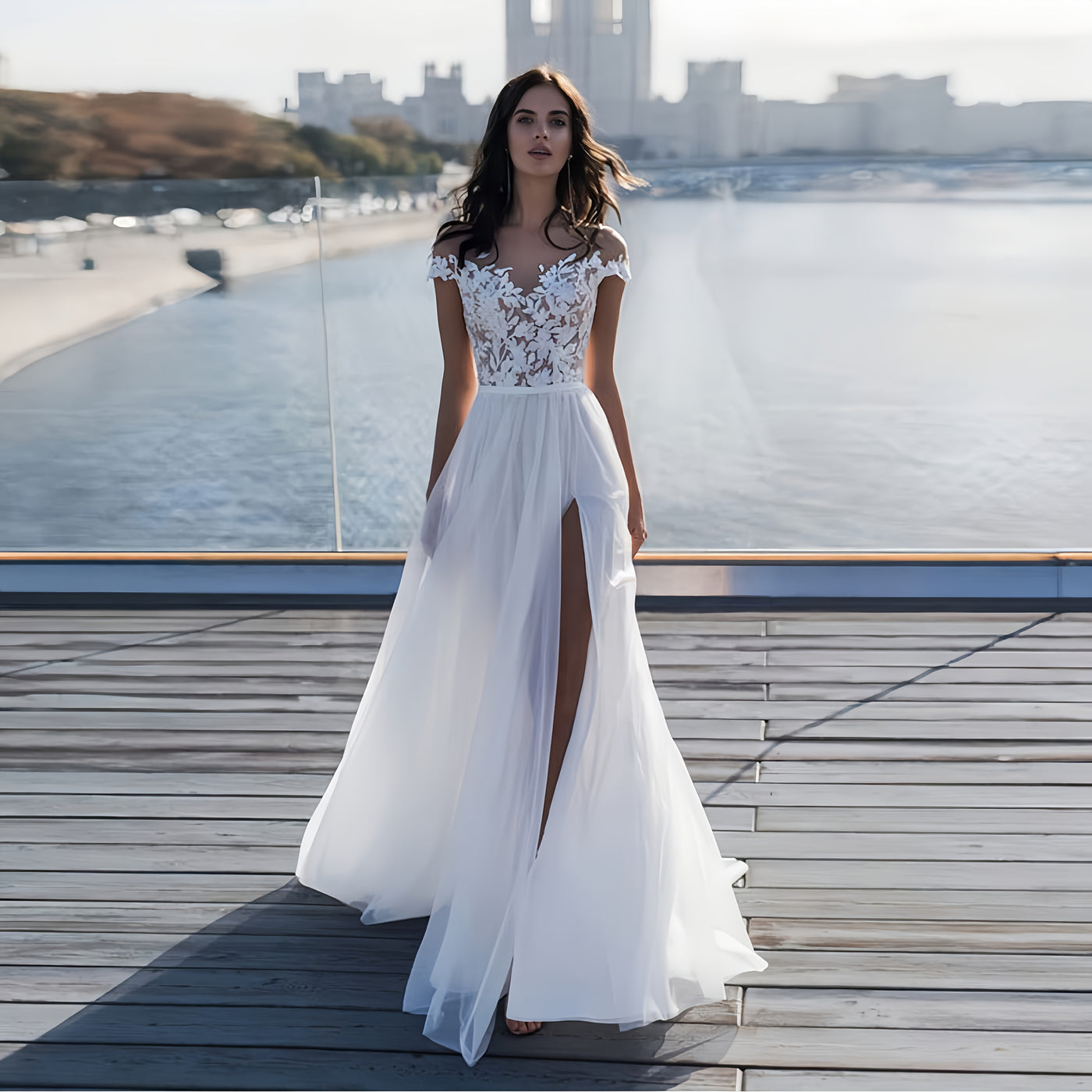 Korean Style Detachable Wedding Dress 2025 New Bridal Fantasy Entrance Train Split Mermaid High-End Lightweight