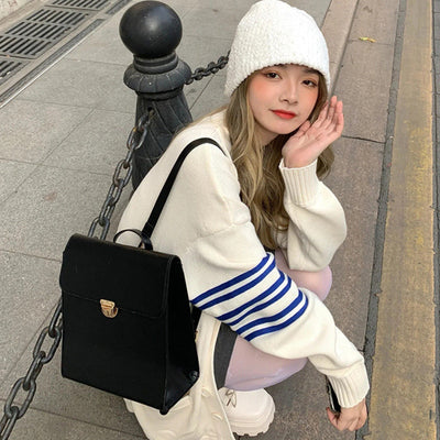 New Loose White Cardigan Female Korean Version