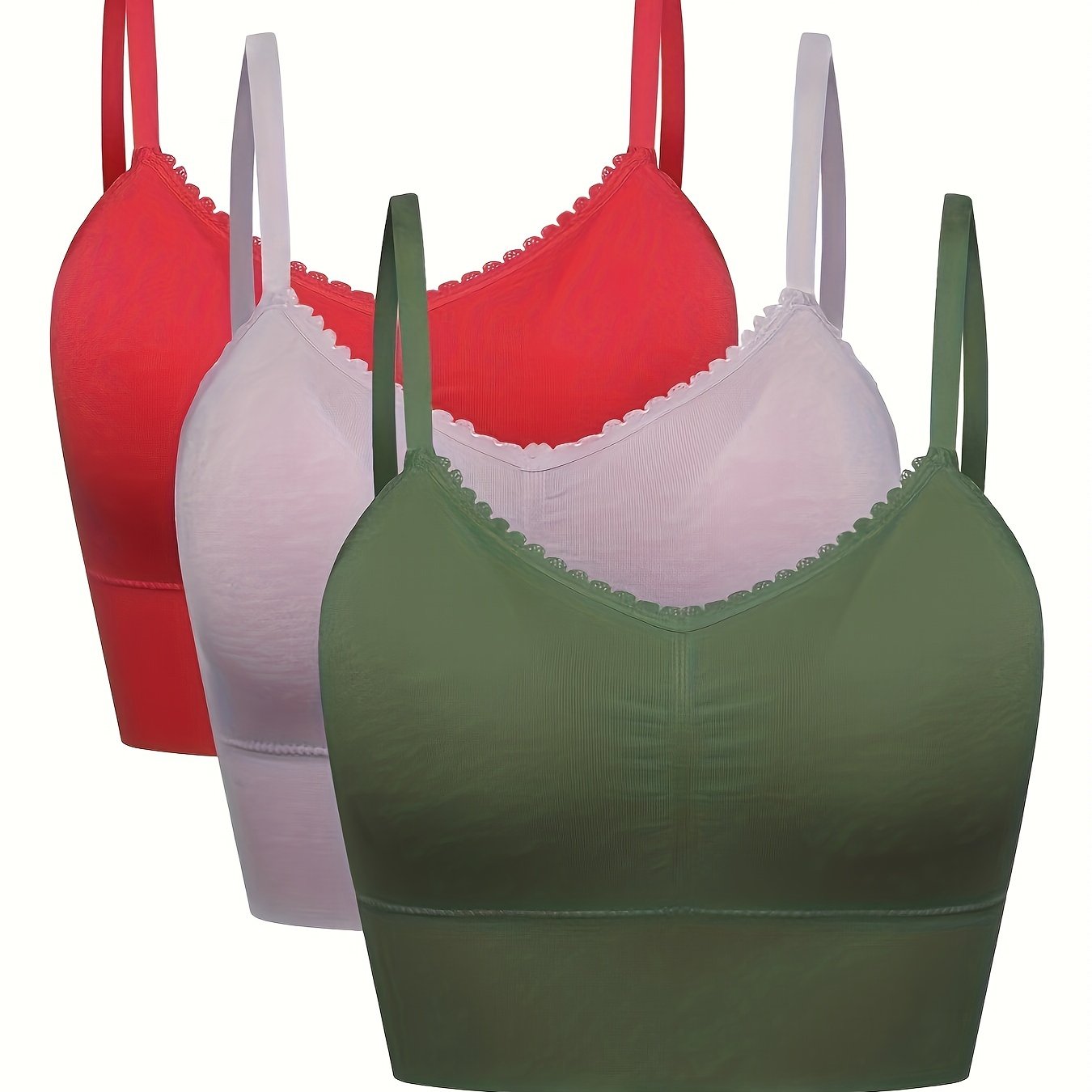 [3pcs] Seamless High-Elasticity Bras