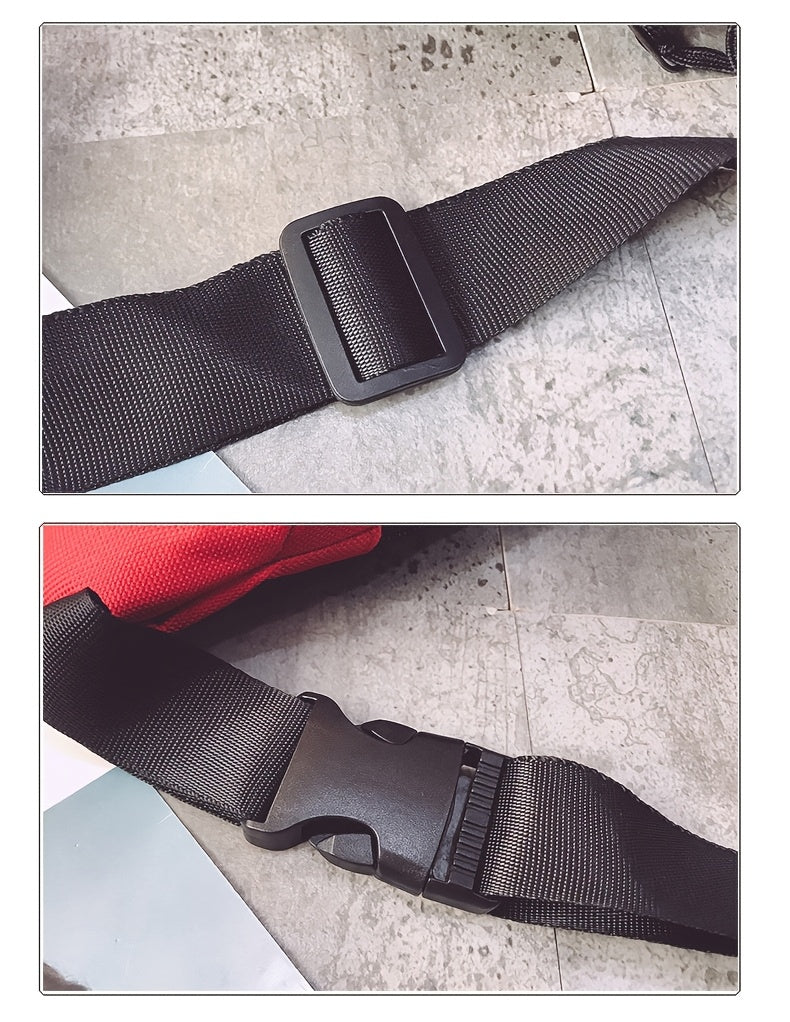 Men's and Women's Chest Bag, Shoulder Crossbody Bag, Adjustable Shoulder Bag, Motorcycle Korean Style Casual Small Waist Bag, Men's Bag