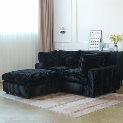Modern Convertible Sleeper Sectional Sofa - Modular Living Room Couch with Washable Covers, Deep Seat Sleeper Sofa Bed, Space-Saving Design for Apartments, Lofts, Guest Rooms - No Assembly Required, Easy-Clean Fabric Upholste