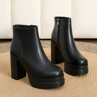 Women's high-heeled short boots and bare boots thick-heeled High Quality platform Women's boots