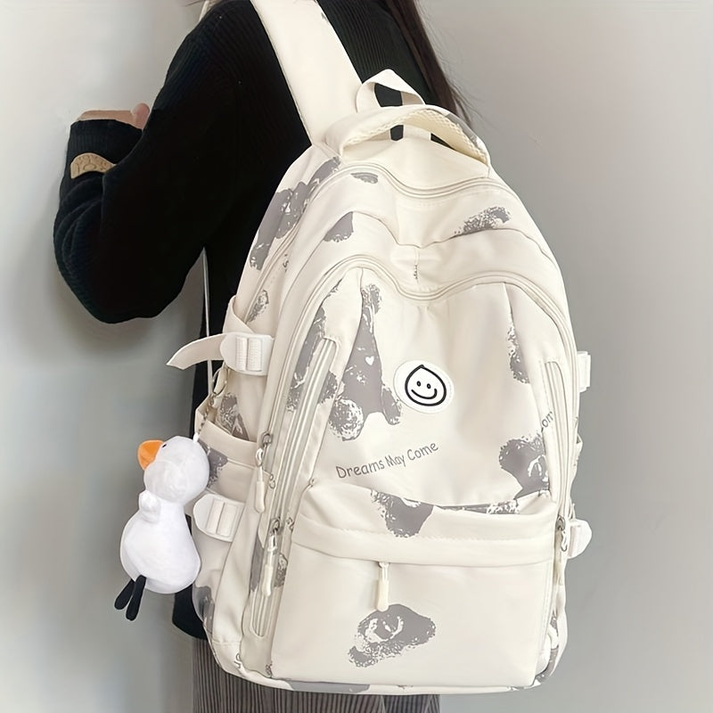 Schoolbag Female Junior High School Student High Capacity Korean Fashion Versatile College Style High School Student Backpack