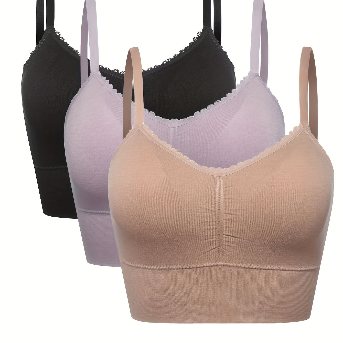 [3pcs] Seamless High-Elasticity Bras