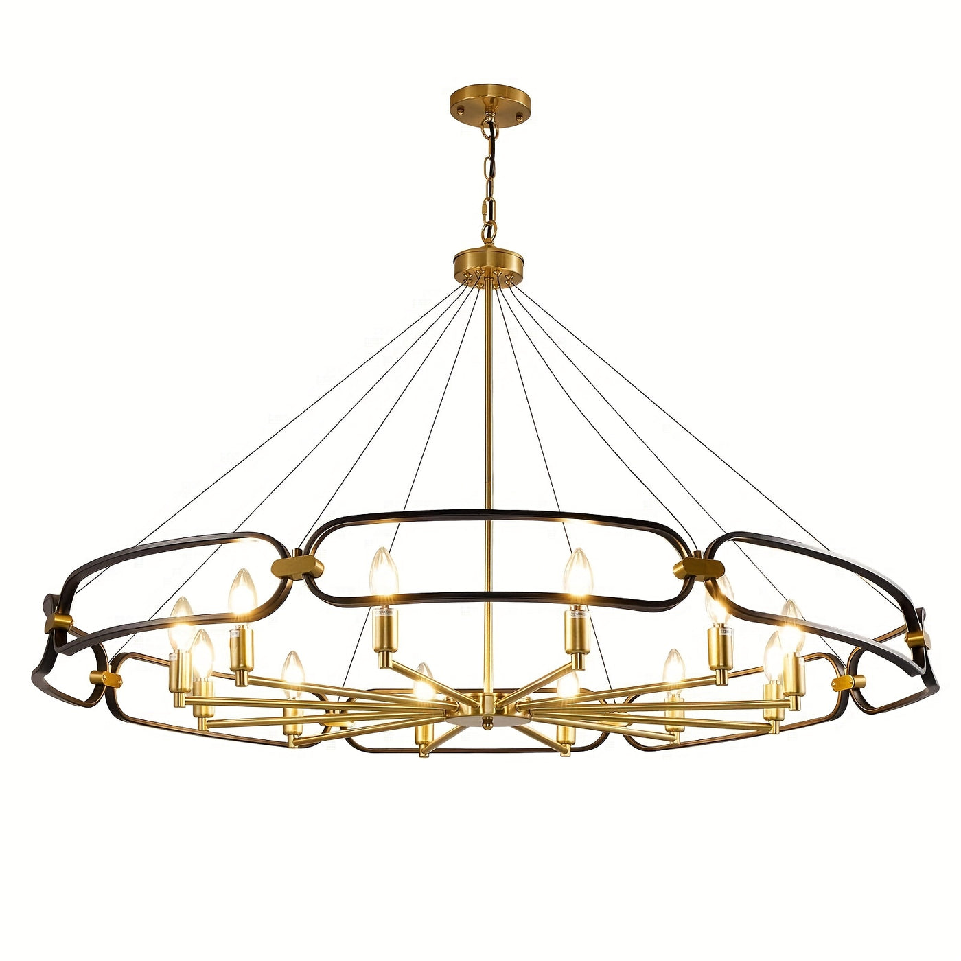 Industrial Style Silver Chandelier, 12-Light Modern Chandeliers For Dining Room, Farmhouse Chandelier For Entryway, For Living Room, Bedroom, Foyer