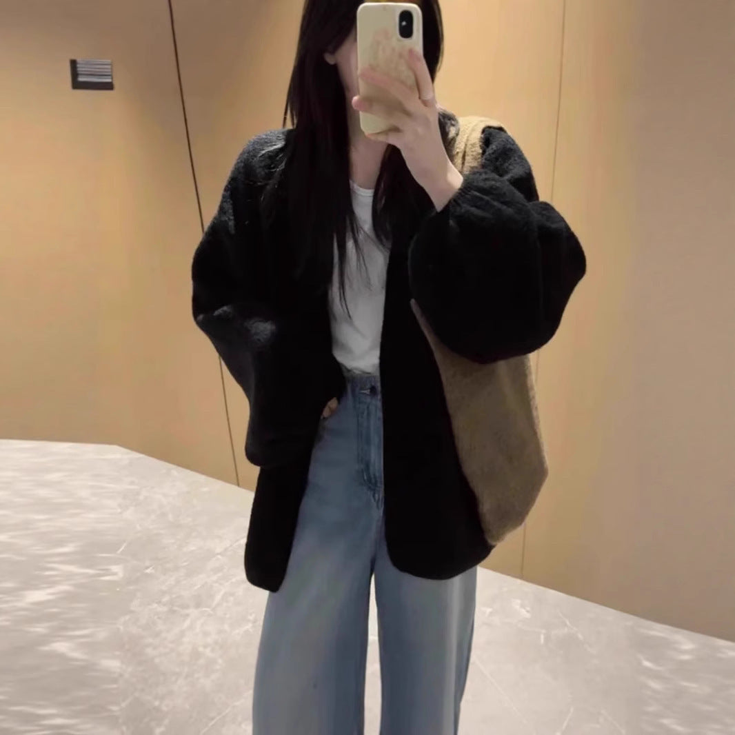 Spring Loose Cardigan Sweater Top For Women