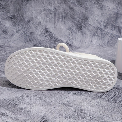 Round Toe Low Top Sneakers