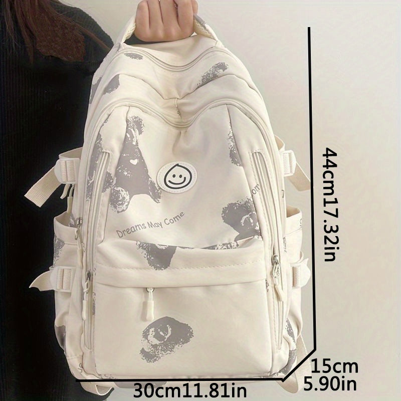 Schoolbag Female Junior High School Student High Capacity Korean Fashion Versatile College Style High School Student Backpack