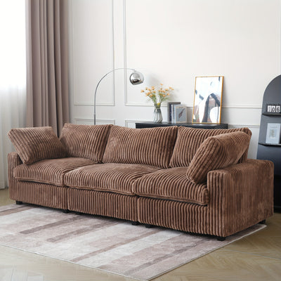 Extra Large 118" Modern Modular Sectional Sofa - L-Shaped Sectional with Chaise Lounge, Plush Cushions & Washable/Replaceable Cover - Modular Sofa with Chaise Convertible, Spacious Living Room Couch for Apartments, Houses - E