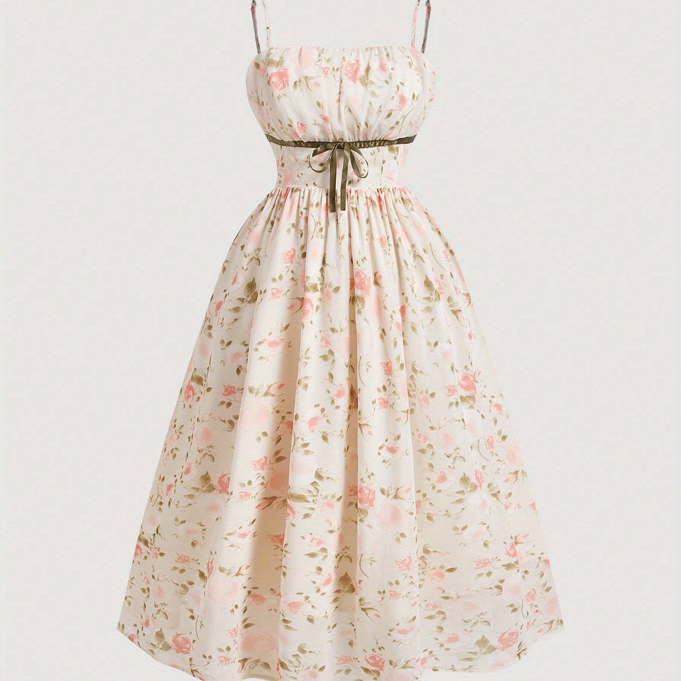 Floral Print A-Line Dress