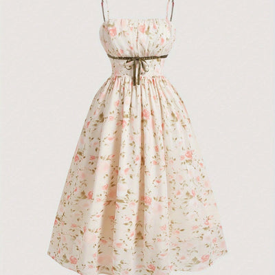 Floral Print A-Line Dress