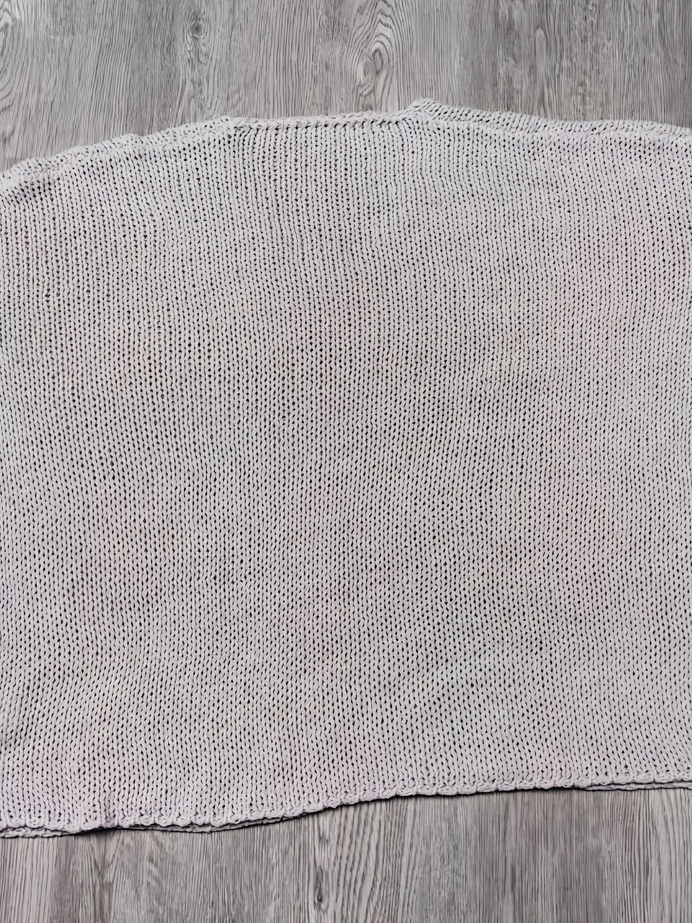 Women'S Elegant V-Neck Sweater - Long Sleeve Open Front Pullover Sweater, Loose Fit Sweater for Spring/Fall Layering, Office & Everyday Outfits - HW915, Cute Sweater, Casual Wear, Drop Shoulder Design, Medium Stretch Fabric,