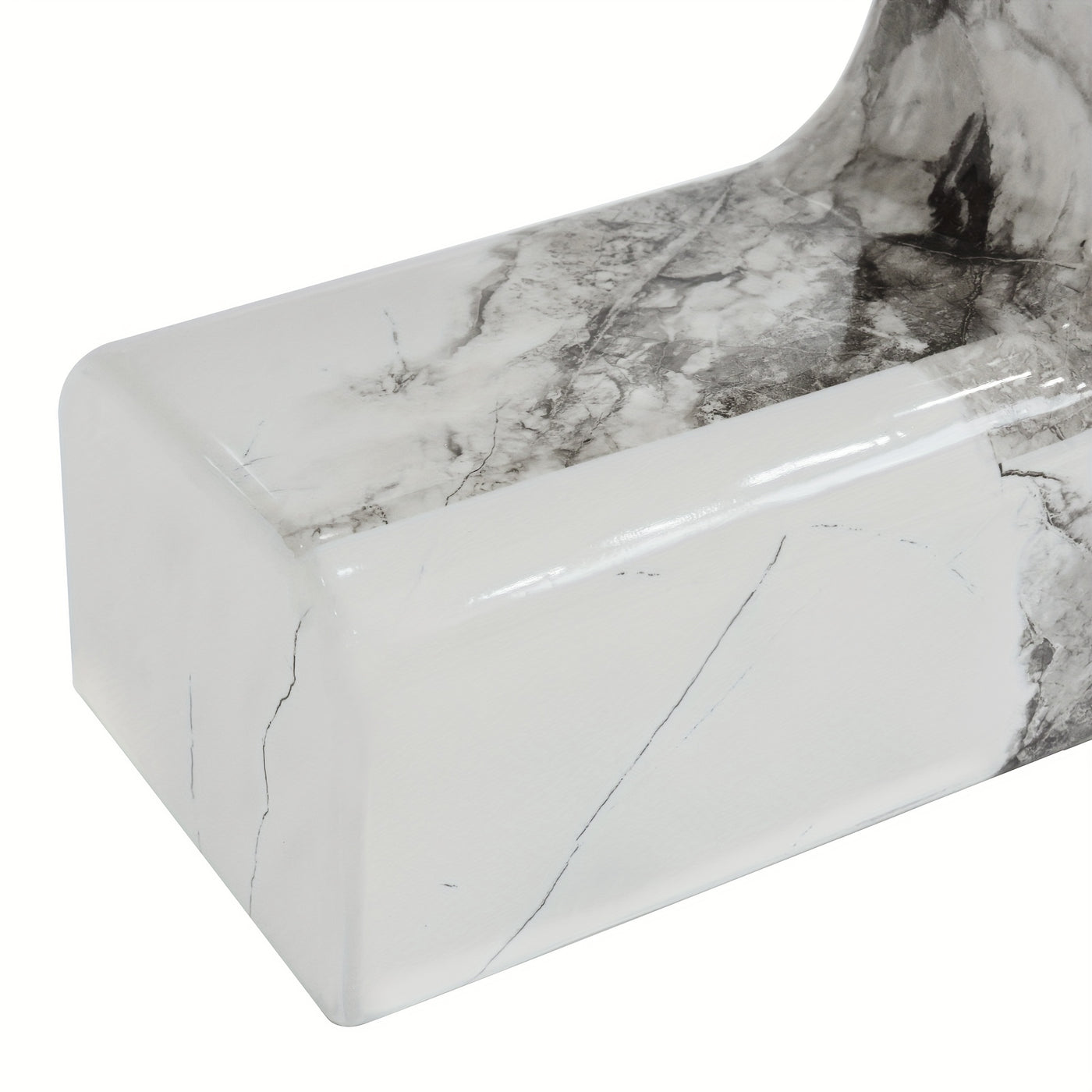 Modern Round Nesting Coffee Tables Set Of 2, Coffee Tables with Faux Marble Texture Surface And C-Shaped Side Table, Nesting Coffee Tables for Living Room/Apartment, Nesting Coffee Table Set, Coffee Table for Living Room, Cof