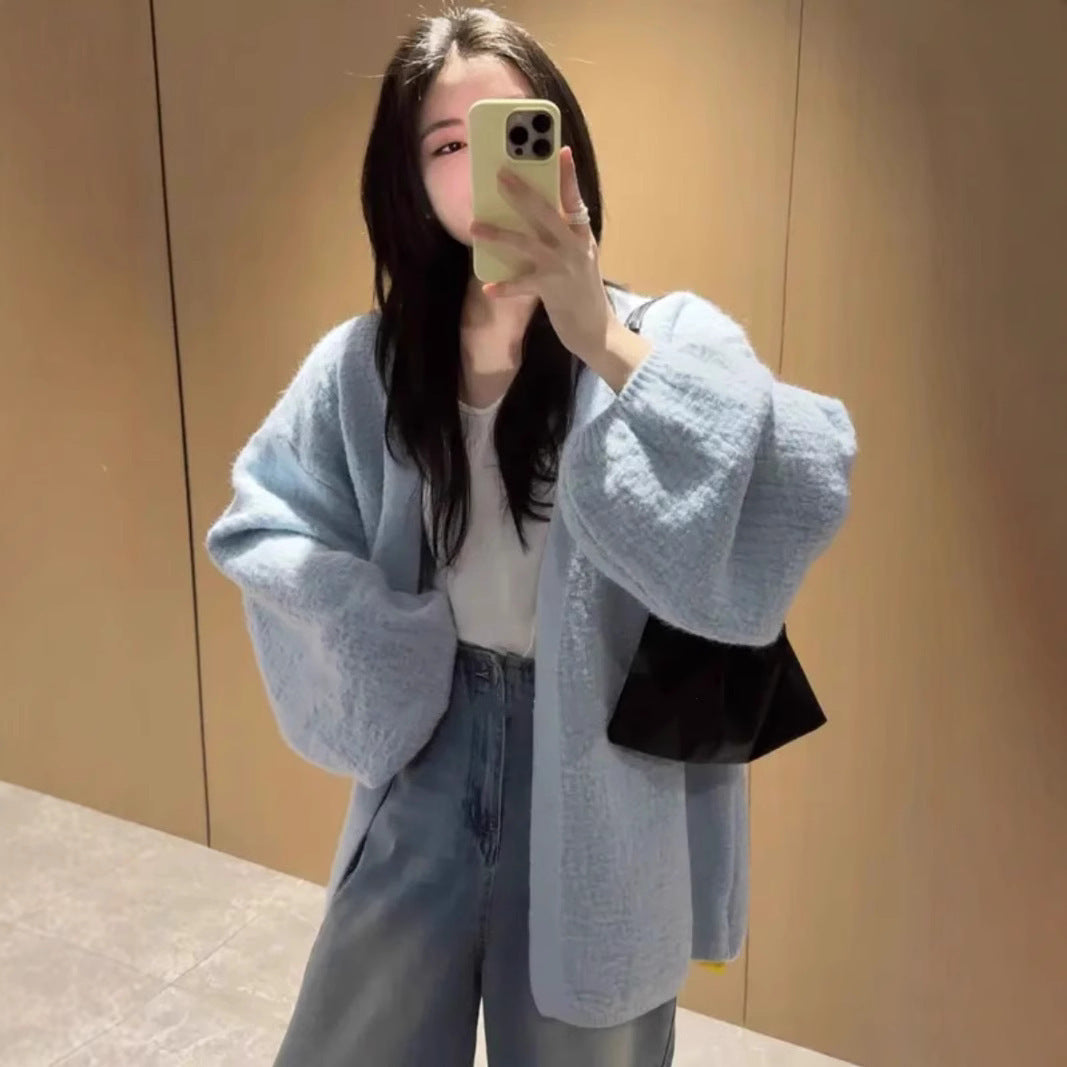 Spring Loose Cardigan Sweater Top For Women