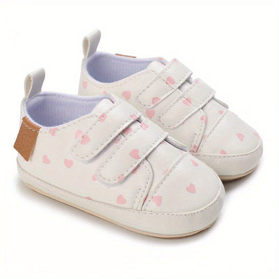 Toddler Baby Sneakers Soft Sole Non-slip Hook And Loop Fastener Shoes First Walkers Crib Shoes Girls And Boys