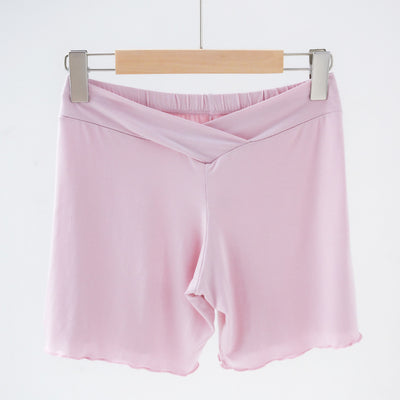 Summer Anti-exposure Belly Support Summer Thin Leggings Shorts Low Waist Plus Size