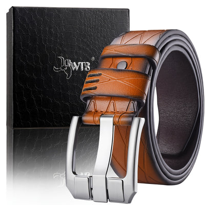 Retro Men'S Needle Buckle Belt with High Quality Faux Leather Casual Business Belt, Youth Retro Simple Belt, Korean Edition