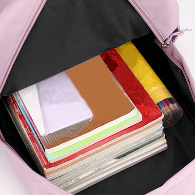 Stylish And Attractive Women'S Backpack in a Simple Korean Design, Perfect for And Versatile for Any Outfit. [Zipper Pull Direction Random]