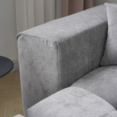 144 Inch Modular Sofa, Mid Century Modern Extra Deep Corner Seat Couch, 3-Seater Sofas for Living Room, Sectional Couches, Cozy Sofa for Apartment, Living Room, Boneless Sectional Sofa for Living Room, Comfy Couch, Convertibl