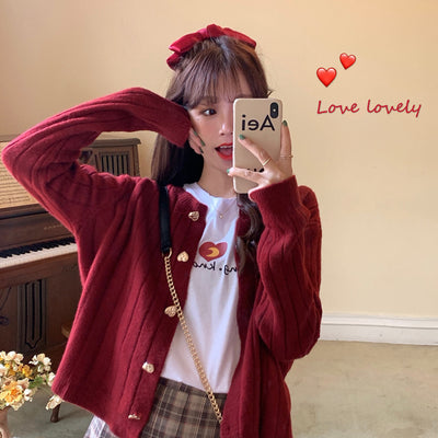 Korean Style Loose Slimming Striped Sweater