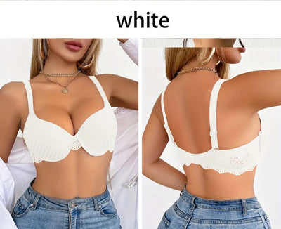 [6pcs] Elegant Striped Push-Up Bras