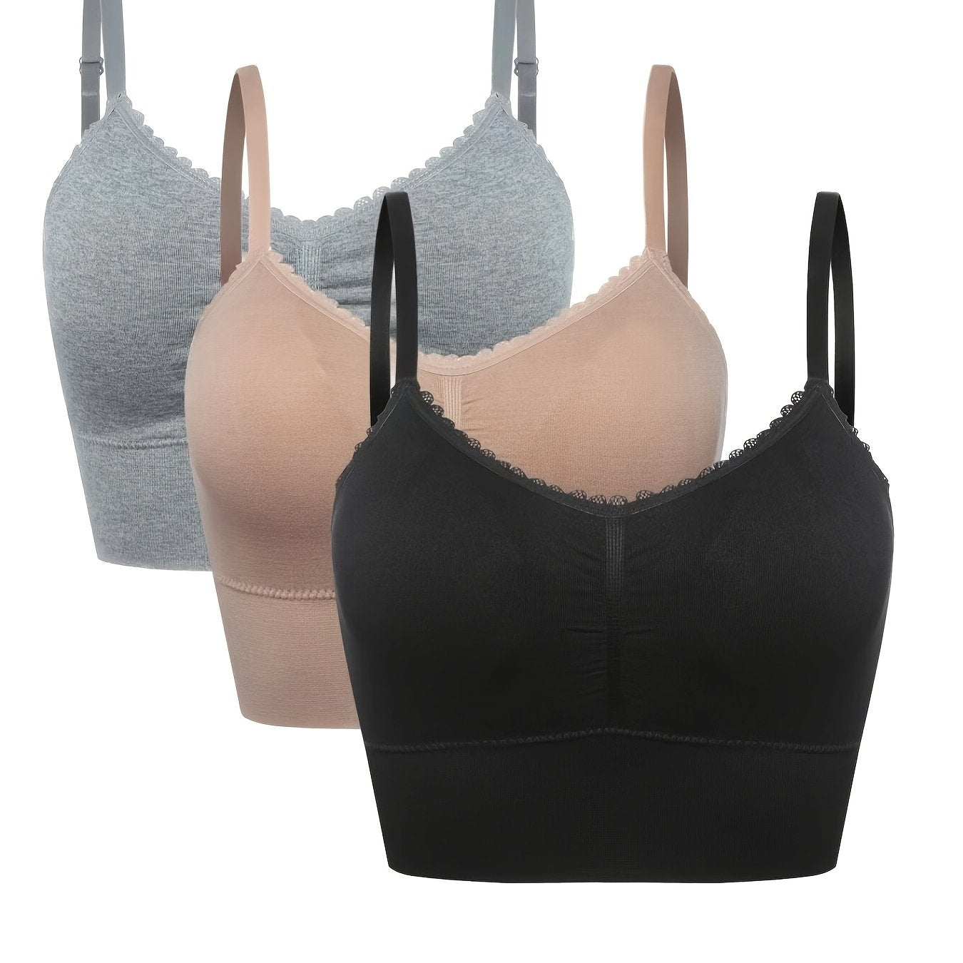 [3pcs] Seamless High-Elasticity Bras