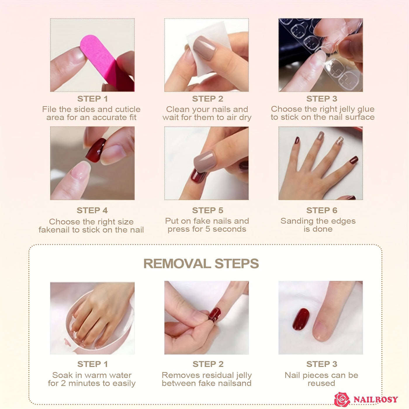 10pcs Y2K Minimalist Japanese & Korean Style Press-On Nails Set - Super Long Coffin Shape with Pink, Red Cherry, Polka Dots, Heart & Bow Knot Designs - Pearlescent Glossy Finish, Elegant & Cute Kawaii Nail Art Kit