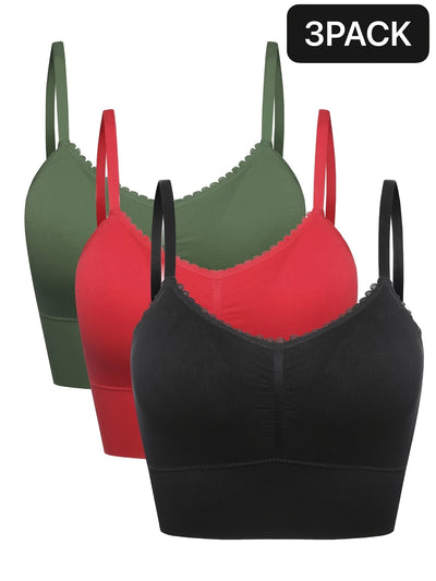 [3pcs] Seamless High-Elasticity Bras