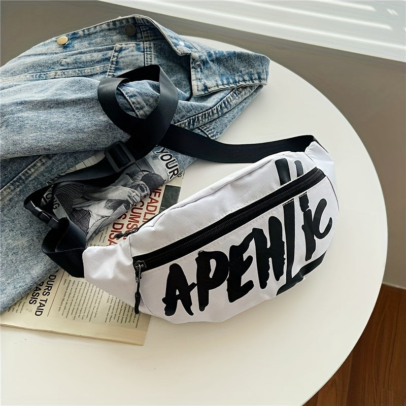 Men's and Women's Chest Bag, Shoulder Crossbody Bag, Adjustable Shoulder Bag, Motorcycle Korean Style Casual Small Waist Bag, Men's Bag