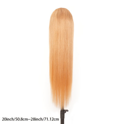 Natural Blonde #27 Light Blonde Straight Frontal Wig