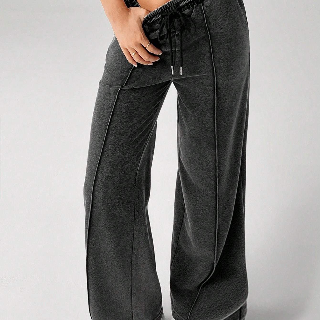High-Waisted Wide-Leg Pants