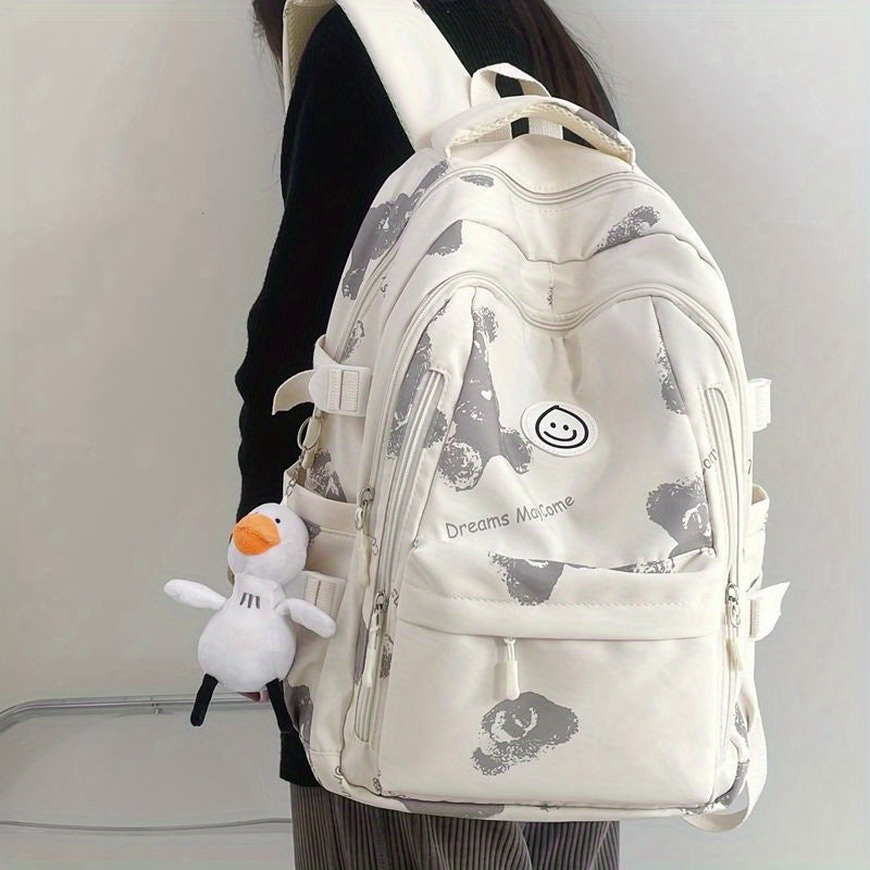 Schoolbag Female Junior High School Student High Capacity Korean Fashion Versatile College Style High School Student Backpack