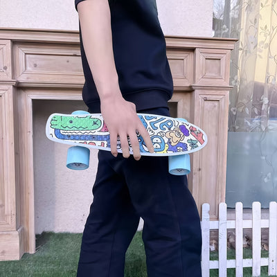 Skateboard adult skateboard park skateboard street skateboard complete skateboard mini cruiser skateboard parade outdoor equipment compact and easy to carry skateboard commuter suitable for backpack storage locker.