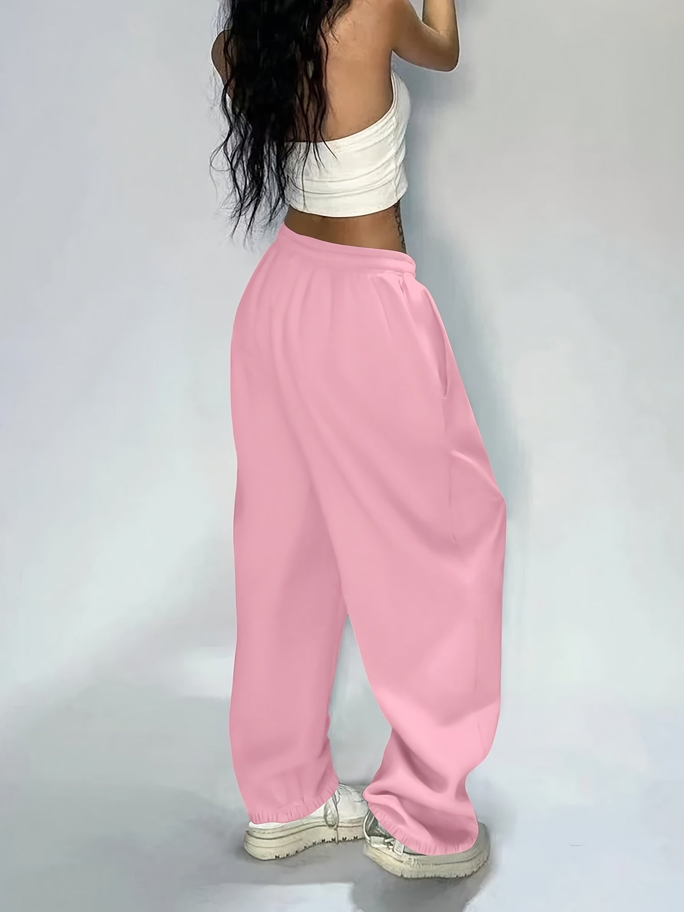 Women'S Long Pants Set, 3pcs Combo, Women'S Solid Color Pocket Simple Joggers, Suitable for Daily Casual, Autumn And Winter New Arrivals.