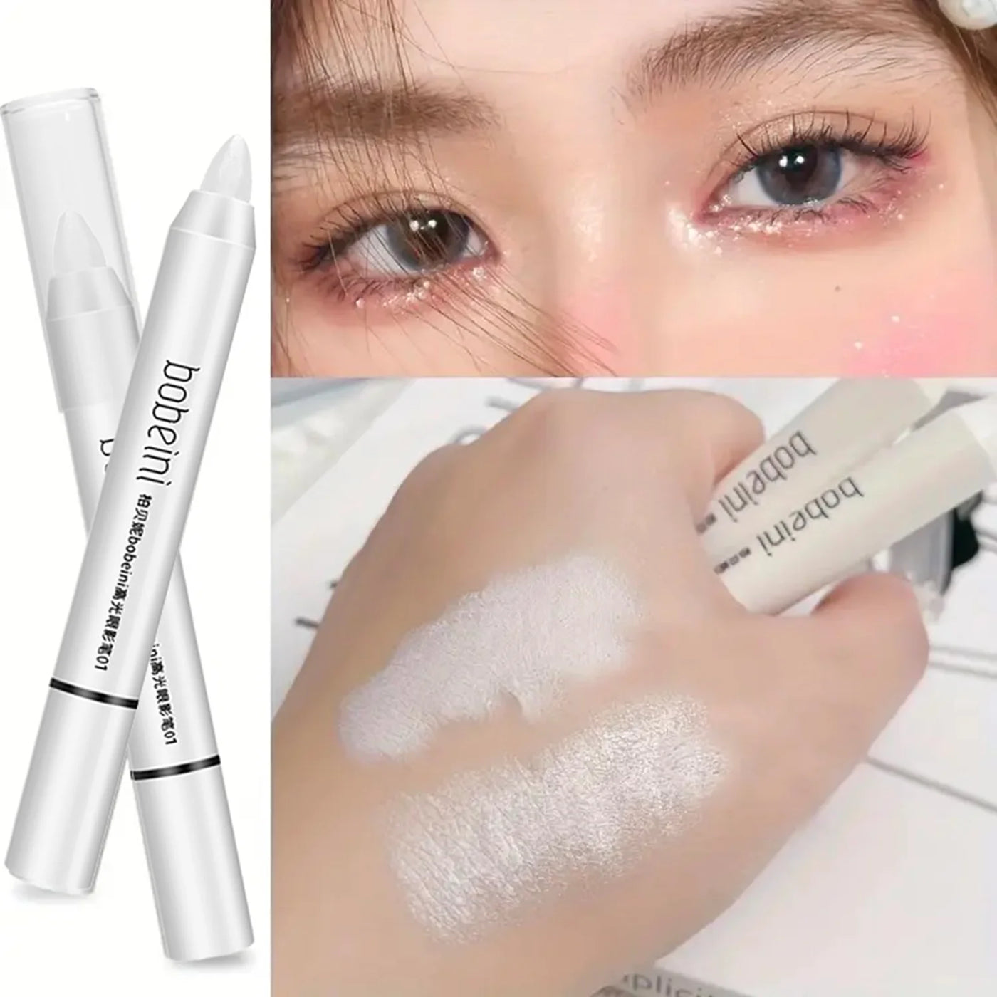 Highlight Eyeshadow Pencil – Waterproof, High-Pigment, Crease-Proof, Matte & Shimmer, One-Swipe Glow for Daily, Party makeup