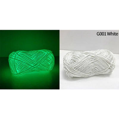 50g Luminous Yarn Polyester Hand Knitting Luminous Yarn DIY Weave Glow In The Dark for Cardigan Scarf Suitable Knitting Tools
