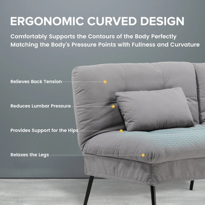 Fold-out Futon Cover Sofa Sleeper Sleeper Fits Corner Sofa 3-Seater Guest Sofa with Adjustable Backrest fabric