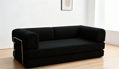 EU warehouse 2025 removable washed corduroy modular compression sofa 200 cm sleeper sofa bed bedroom furniture