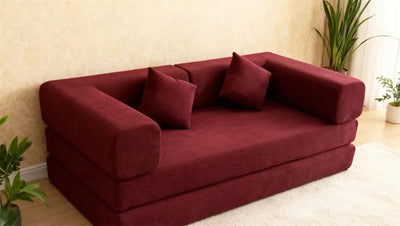 EU warehouse 2025 removable washed corduroy modular compression sofa 200 cm sleeper sofa bed bedroom furniture