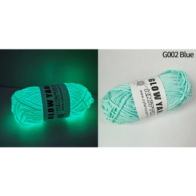50g Luminous Yarn Polyester Hand Knitting Luminous Yarn DIY Weave Glow In The Dark for Cardigan Scarf Suitable Knitting Tools