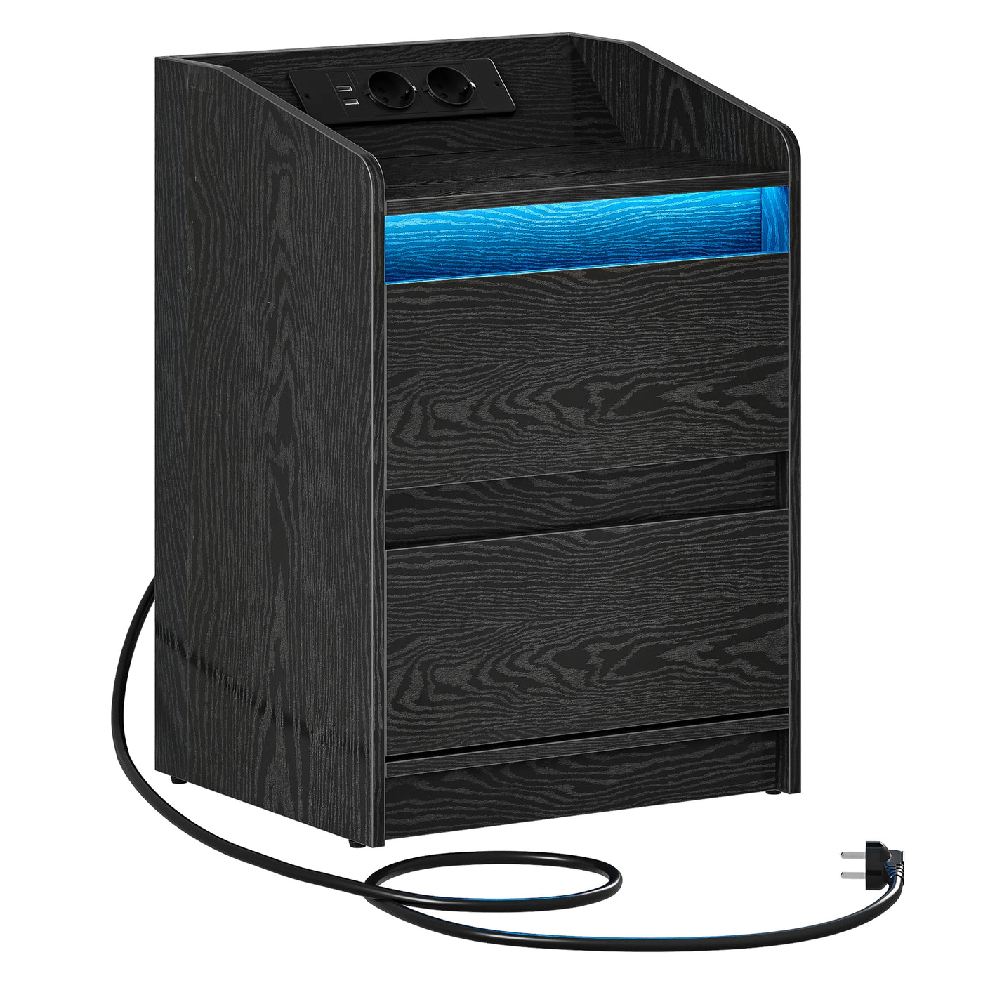 Bedside Table with 2 Drawers, Side Table, Stylish and Versatile, Ideal for Living Room and Bedroom