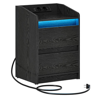 Bedside Table with 2 Drawers, Side Table, Stylish and Versatile, Ideal for Living Room and Bedroom