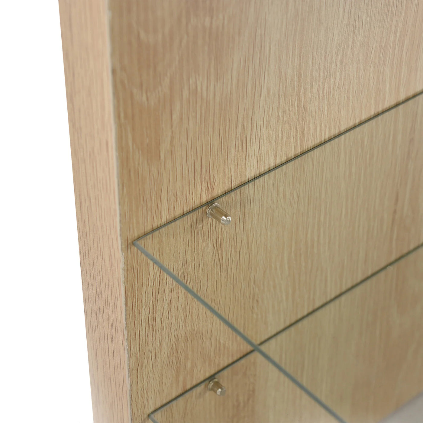 TV Cabinet for Living Room,TV Lowboard,Sideboard, with LED,2 Glass Partition,3 Drawers,White High Gloss